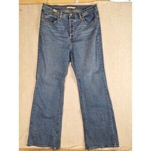 Levi's Ribcage Jeans Women's Plus 16W Button Fly Bootcut Medium Wash 36W 32.5L